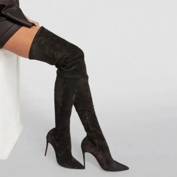 Shoe Louboutin Over The Knee High Boots Over The Knee Christian